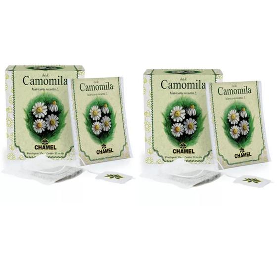 Imagem de Kit 02 Chá De Camomila Com 10 Sachês 10g - Chamel