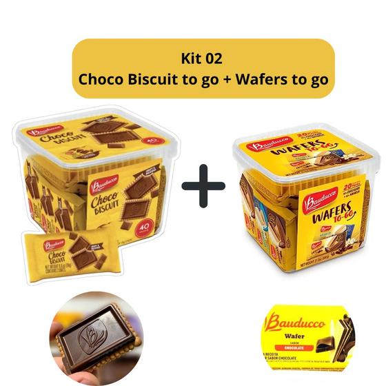 Imagem de Kit 02 Chocobiscuit to go + wafers to go Bauducco