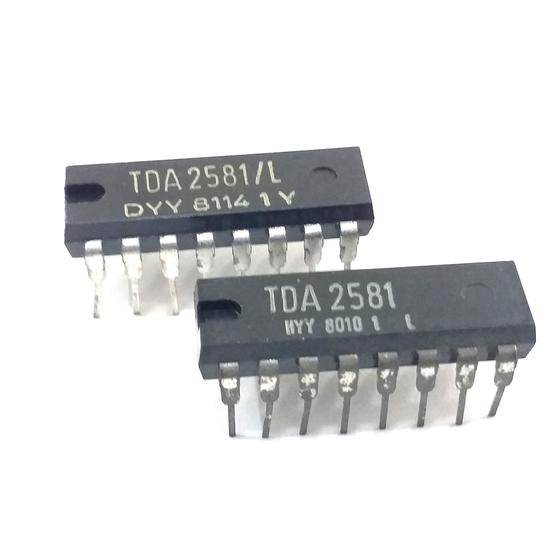 Imagem de Kit 02 circuito integrado tda2581/l antigo original