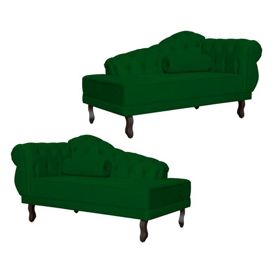 Imagem de Kit 02 Divã Recamier Larissa Capitonê - Várias Cores - Ds Estofados