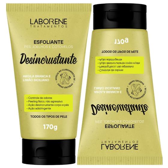 Imagem de Kit 02 Esfoliante Desincrustante Pés Joelhos e Cotovelos Laborene 170g