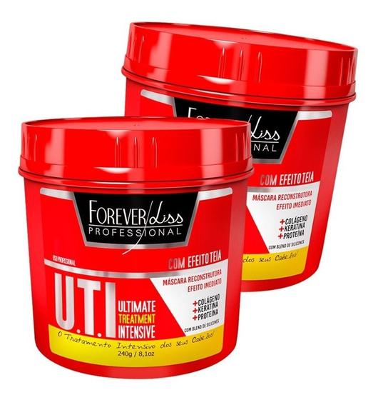 Imagem de Kit 02 Forever Liss Máscara Reconstrutora Uti - 240g