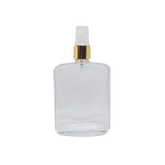 Imagem de Kit 02 Frascos Vidro Perfume 100ml Cristal C/ Válvula Spray Luxo