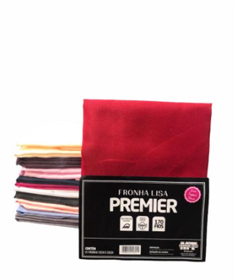 Imagem de Kit 02 Fronha de Traveseiro Premier Padrão 70cm x 50cm Lisa e Estampada 170 Fios