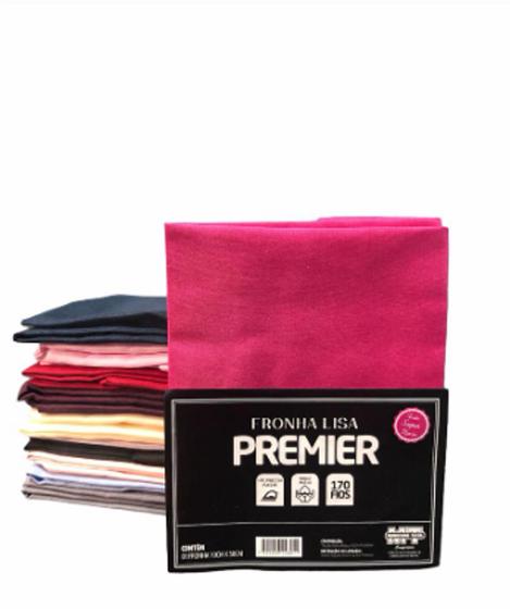 Imagem de Kit 02 Fronha de Traveseiro Premier Padrão 70cm x 50cm Lisa e Estampada 170 Fios