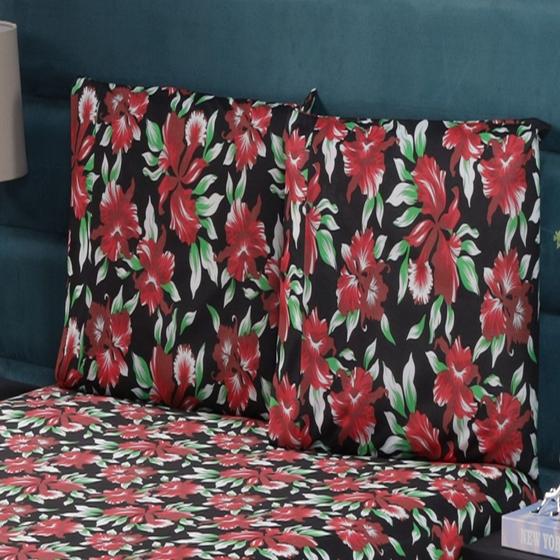 Imagem de Kit 02 Fronhas Malha Gel Estampada Com Zíper Capa de Travesseiro Macia e Confortável