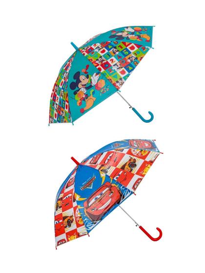 Imagem de Kit 02 Guardas-Chuva Infantil Carros Mickey 11107 11108