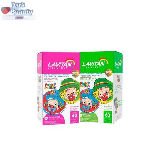 Imagem de kit 02 Lavitan Infantil Sabores Tutti-Frutti Laranja - Cimed