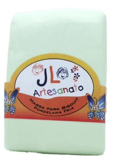 Imagem de kit 02 Massas de Biscuit JL Artesanato Colorida ou Branca 90g