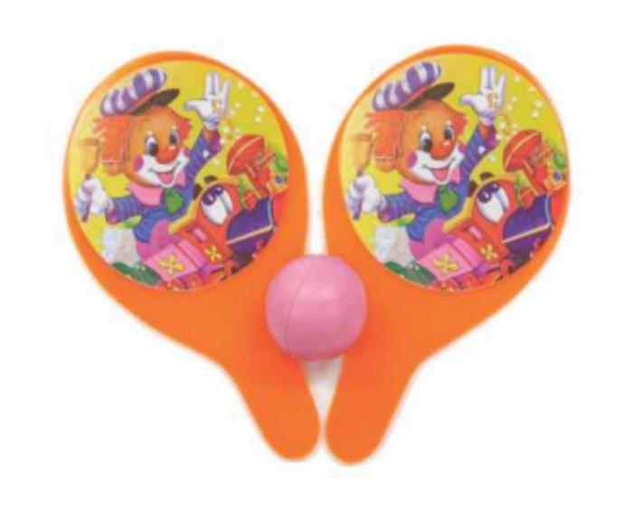 Imagem de kit 02 Mini Raquetes De Mesa Ping Pong Com Bolinha Brinquedo Infantil - Mini Toys