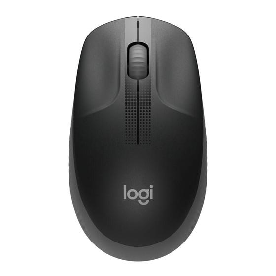 Mouse Wireless Óptico Led 1000 Dpis M190 Cinza 910-005902 Logitech