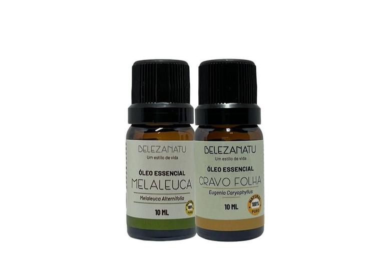 Imagem de Kit 02 Óleos Essenciais Belezanatu Melaleuca E Cravo 10Ml