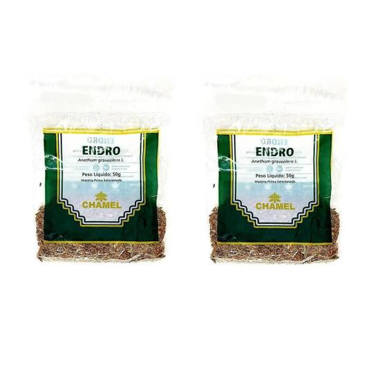 Imagem de Kit 02 Pacote De Chá De Endro 50g - Chamel