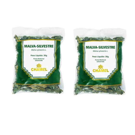 Imagem de Kit 02 Pacote de Chá Malva Silvestre 30g - Chamel