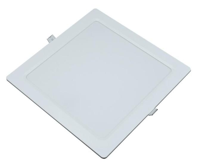 Imagem de Kit 02 painel plafon led embutir quadrado 22cm 15w ecoforce