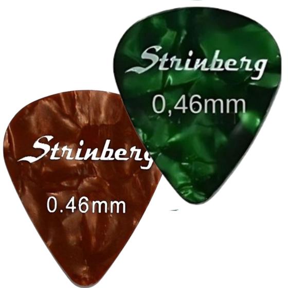 Kit 02 Paletas Palhetas Strinberg 0.46mm Violão Guitarra Imagem de Kit 02 Paletas Palhetas Strinberg 0.46mm Violão Guitarra