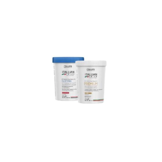 Imagem de Kit 02 Pó Descolorante Dust Free + Premium Itallian Color
