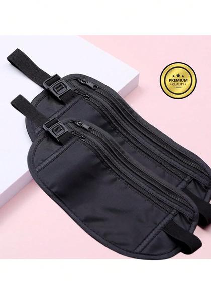 Imagem de Kit 02 Pochete bolsa de cintura Resistente  á água, Doleira Cinta Fitness Celular Corrida Academia, Bolsa Pochete Fitnes