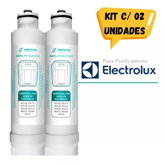 Kit 02 Refil Filtro Electrolux Purificador Água Pe11B Pe11X Menor preço em Kit 02 Refil Filtro Electrolux Purificador Água Pe11B Pe11X
