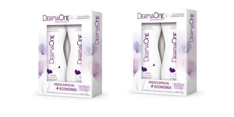 Imagem de Kit 02 Sabonete DermaOne 2 Unidades de 200ml Cada  Cimed