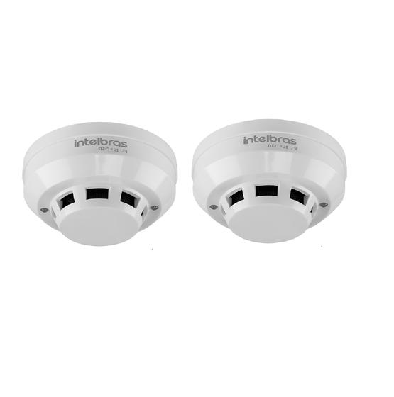 Imagem de Kit 02 Sensor Fumaça Universal Óptico Dfc 421 Intelbras