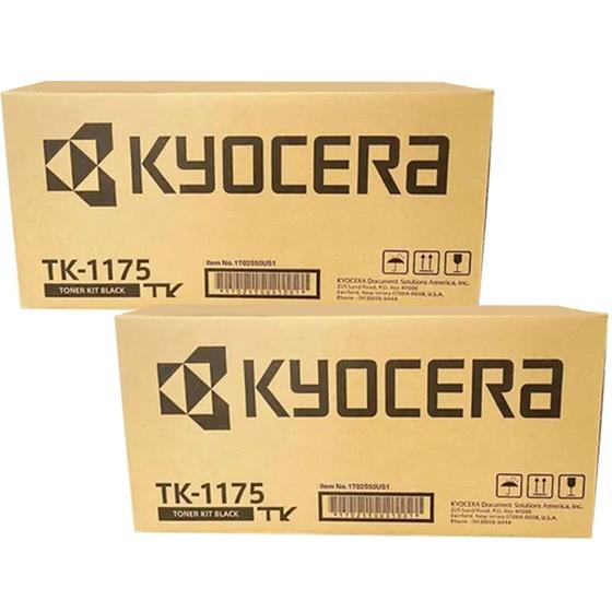 Imagem de Kit 02 Toner Kyocera Tk-1175 Original Com Lacre M2040dn M2640idw