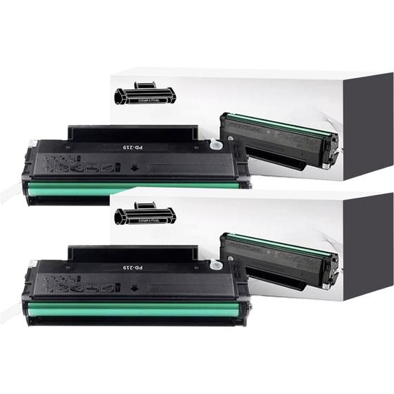 Imagem de kit 02 toner PD219 compatível elgin para pantum m6559n