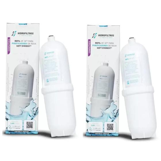 Imagem de KIT 02 UN Refil HF-SFT Compativel purificadores Everest Soft