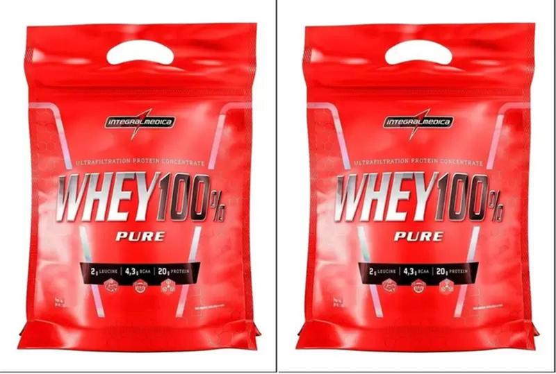 Imagem de Kit 02 Whey 100% Pure Refil 900g  Integral Medica