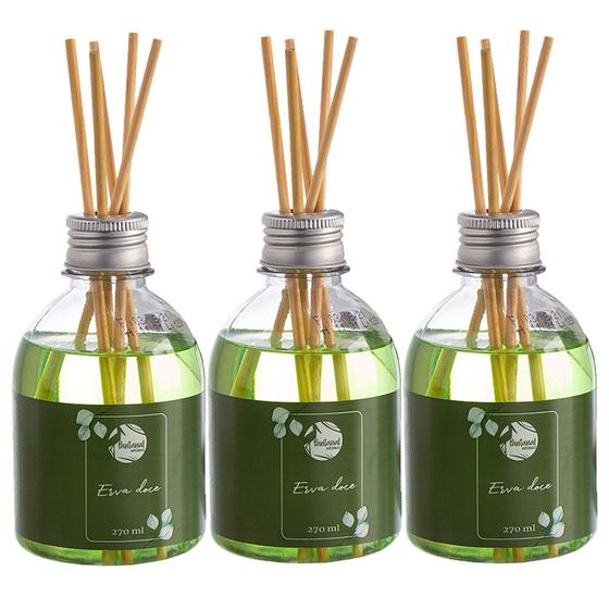 Imagem de Kit 03 Aromatizador de Ambiente Erva Doce Pantanal Aromas 270ml