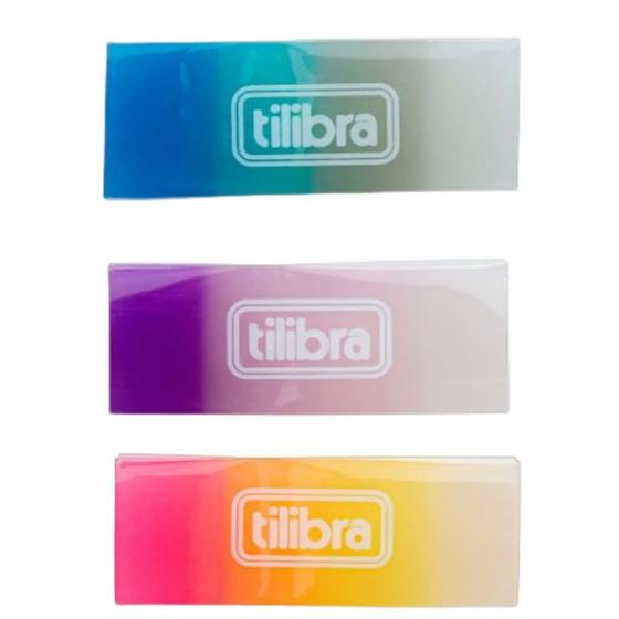 Imagem de Kit 03 Borracha Colorida Degrade Gomas Shades - Tilibra