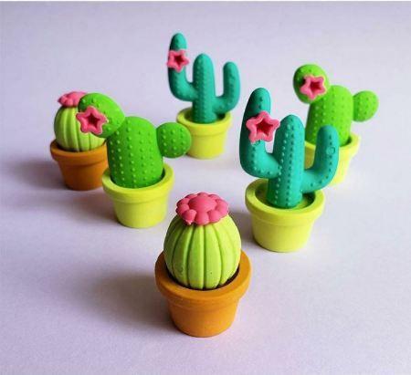 Imagem de Kit 03 borrachas cactus - tilibra