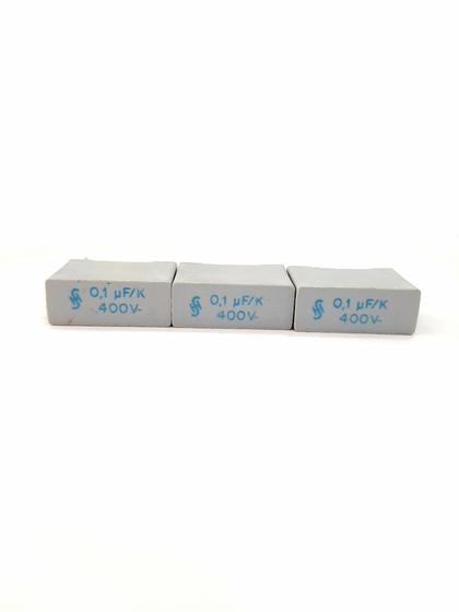 Imagem de Kit 03 Capacitor Poliéster 0,1uf / 100nf / 400V - Siemens