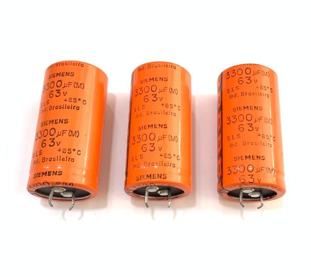 Imagem de Kit 03 Capacitor Snap In 3300uf 63v 85C - Siemens