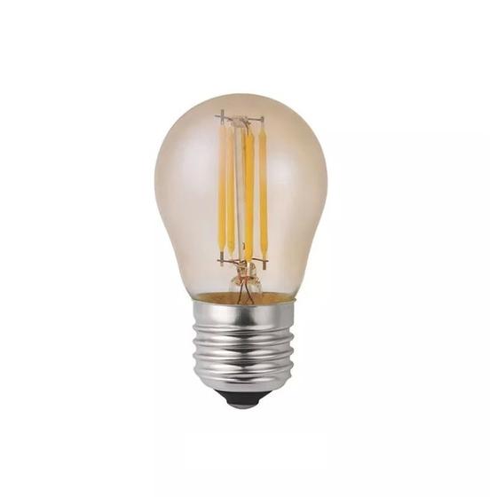 Imagem de Kit 03 Lâmpadas Led 4W G45 Bolinha Vintage Retro Luz Âmbar