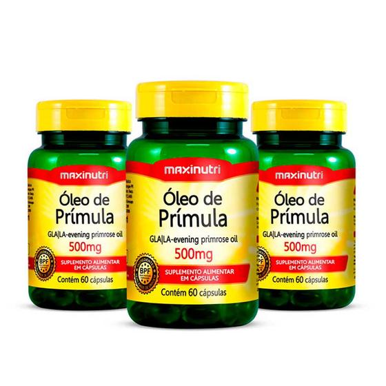 Imagem de Kit 03 Óleo de Prímula 60 Capsulas 500mg Maxinutri