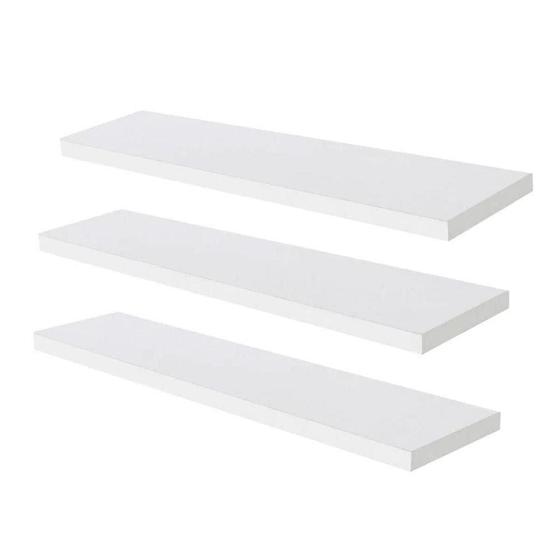 Imagem de Kit 03 Prateleira Mdf Branco 30 X 20