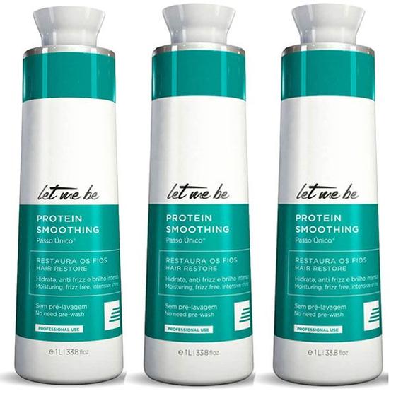 Imagem de Kit 03 Prograssiva Passo Único Smoothing Let Me Be 1L 