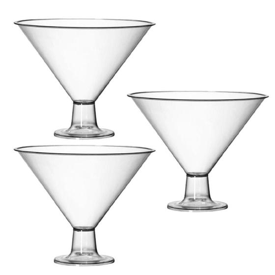 Imagem de Kit 03 Taça Martine Doceira Bomboniere Sobremesas 2400Ml
