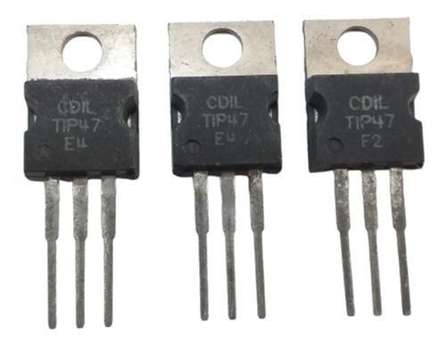 Imagem de Kit 03 Transistor Tip47 Npn 250v 1a Antigo Original Cdil