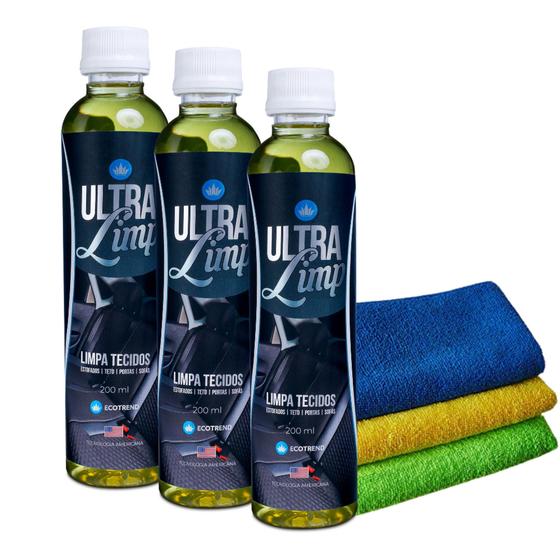 Imagem de Kit 03 Ultra Limp Ecotrend Poderoso Limpa Tecidos E Sofás