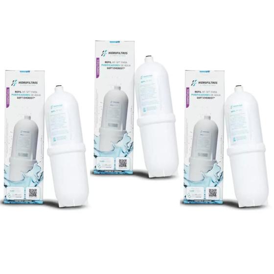 Imagem de KIT 03 UN Refil HF-SFT Compativel purificadores Everest Soft