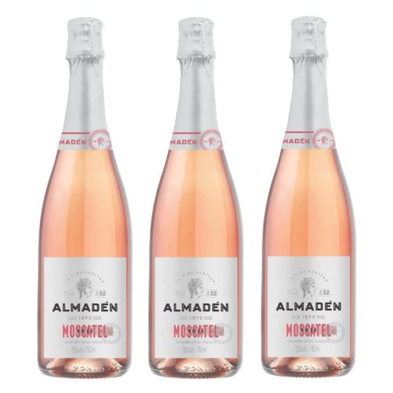 Imagem de Kit 03 Unidades Espumante Miolo Almadén Moscatel Rosé 750ml