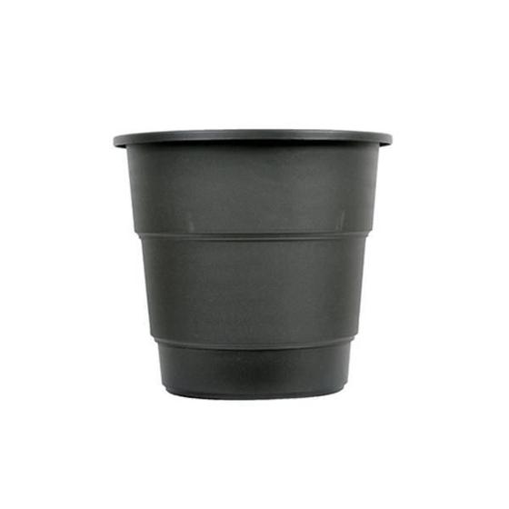 Imagem de Kit 03 Vasos Gradiente Com Prato Antidengue 28Cm Cor Preto