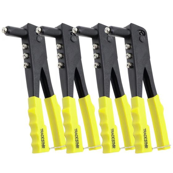 Imagem de Kit 04 Alicate Rebitadeira Manual Profissional Com 4 Bicos