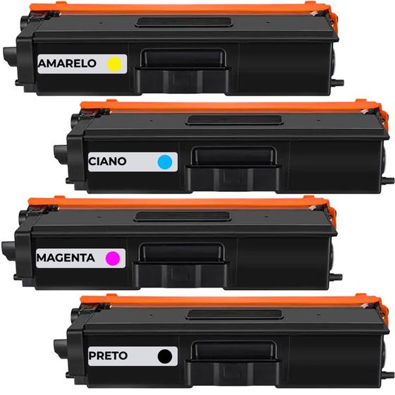 Imagem de Kit 04 Cartuchos de Toner TN419 compatível para impressora Brother MFCL8690CDW