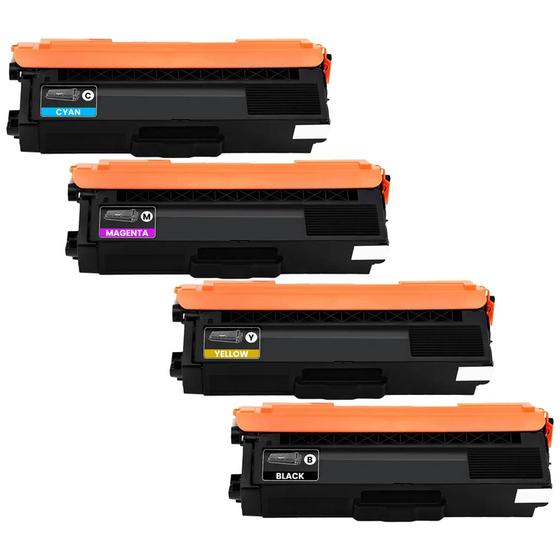 Imagem de Kit 04 Cartuchos de Toner TN419  TN419 compatível para impressora Brother DCPL8410CDW