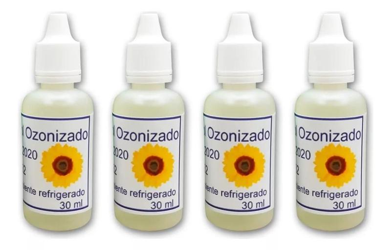 Imagem de Kit 04 Oleos De Girassol Ozonizado 30ml Ozonioterapia