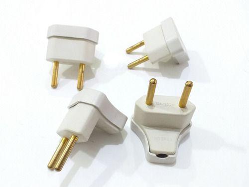 Imagem de Kit 04 Plug Desmontavel Pino Triangulo 2p 10a 250v - Ilumi