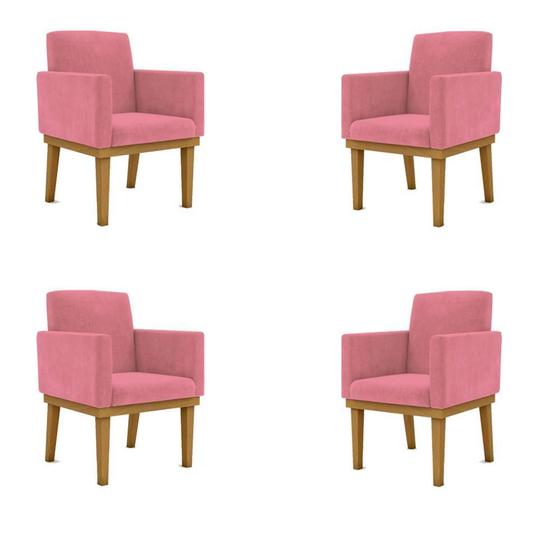 Imagem de Kit 04 Poltronas Decorativa Reforçada Oferta - Balaqui Decor